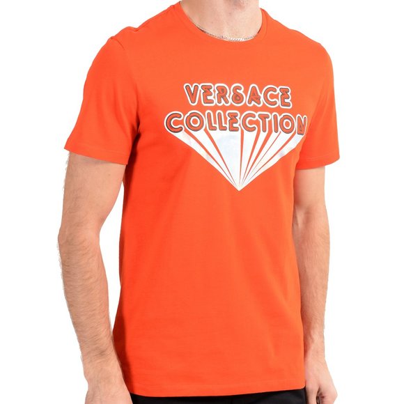 orange versace shirt